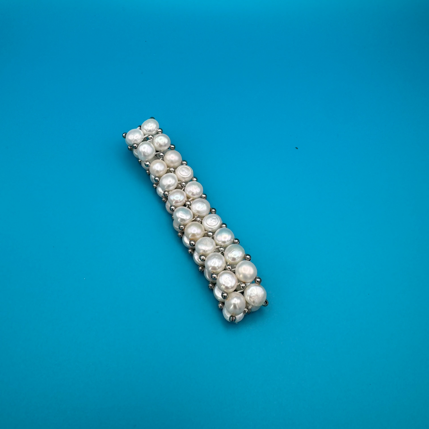 Double String Flat Pearl Bracelet